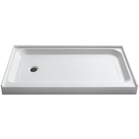 Anzzi Tier 36 x 60" Left Drain Single Threshold Shower Base in White SB-AZ04LD
